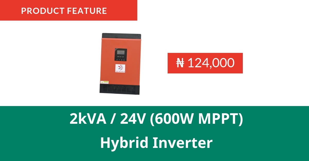 Product Feature : Gennex 2kVA/24V (600W MPPT) Hybrid Inverter