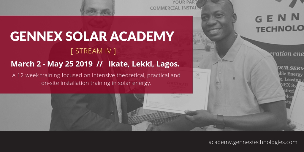 Another Opportunity to Get Trained at Gennex Solar Academy