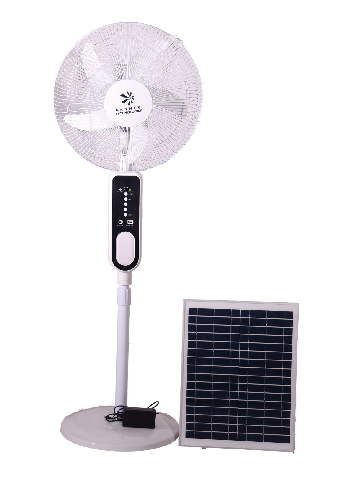 Foranderlig klar sø Gennex Rechargeable Fan With Solar Panel | Gennex Technologies